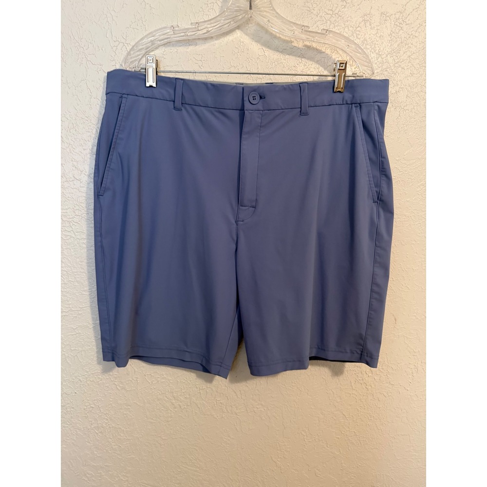 SAXX Caddie Short Mens 36 Steel Blue Performance Golf Stretch Nylon Shorts